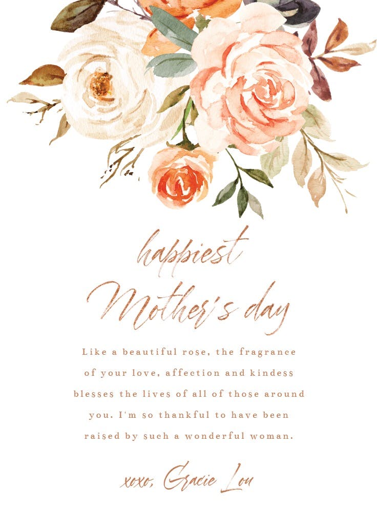 Rose Swag - Mother's Day Card | Greetings Island