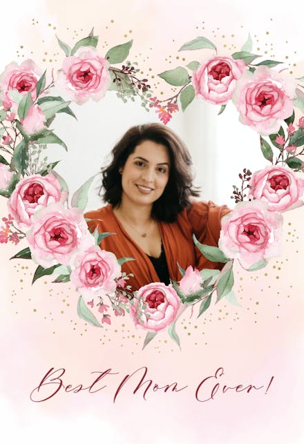 Roses heart - Mother's Day Card