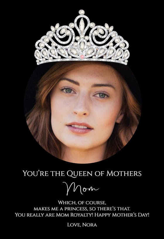Royal mom - mother's day card