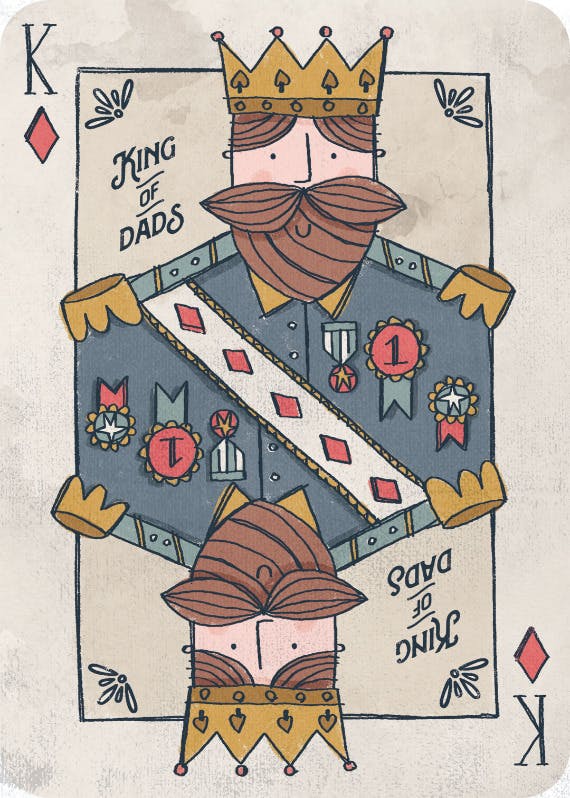 Royal reign - father's day card