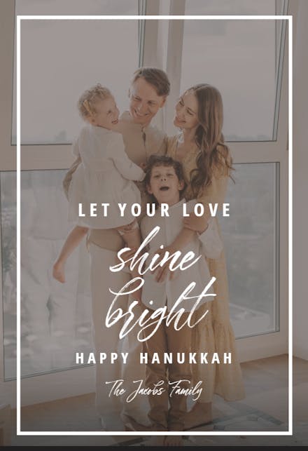 Shine bright - Hanukkah Card