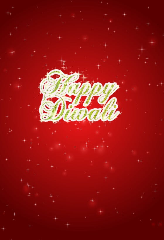 Shiny diwali - diwali card