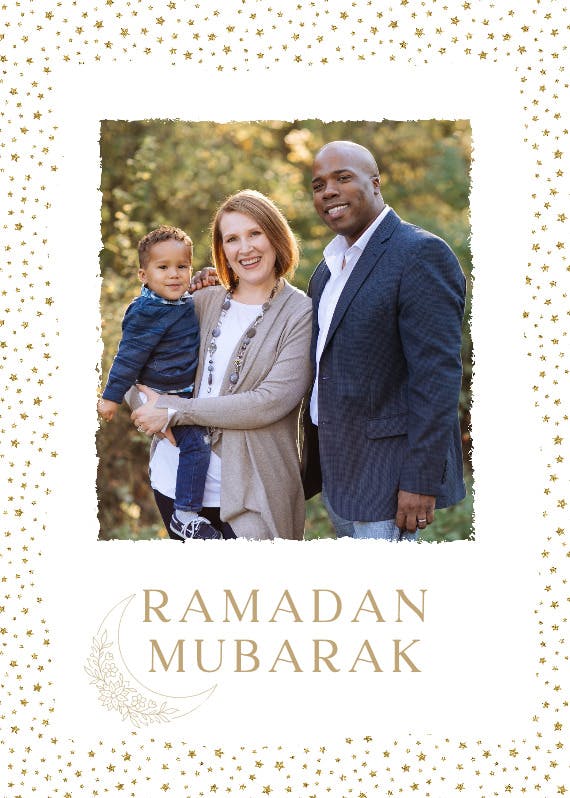Sparkle stars - ramadan card