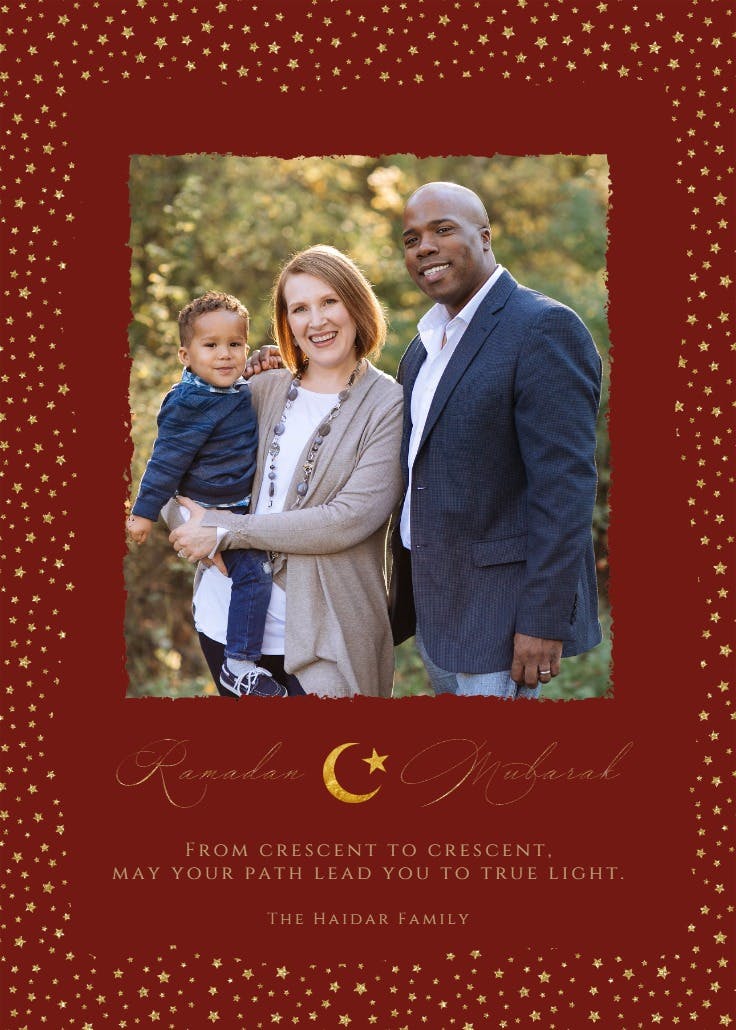 Sparkling stars - holidays card