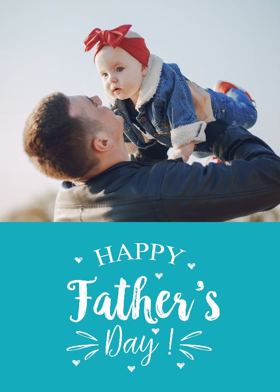 Spectacular father - holidays card