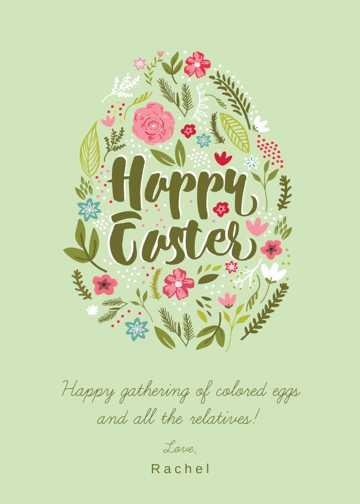 Spring sprigs - easter card