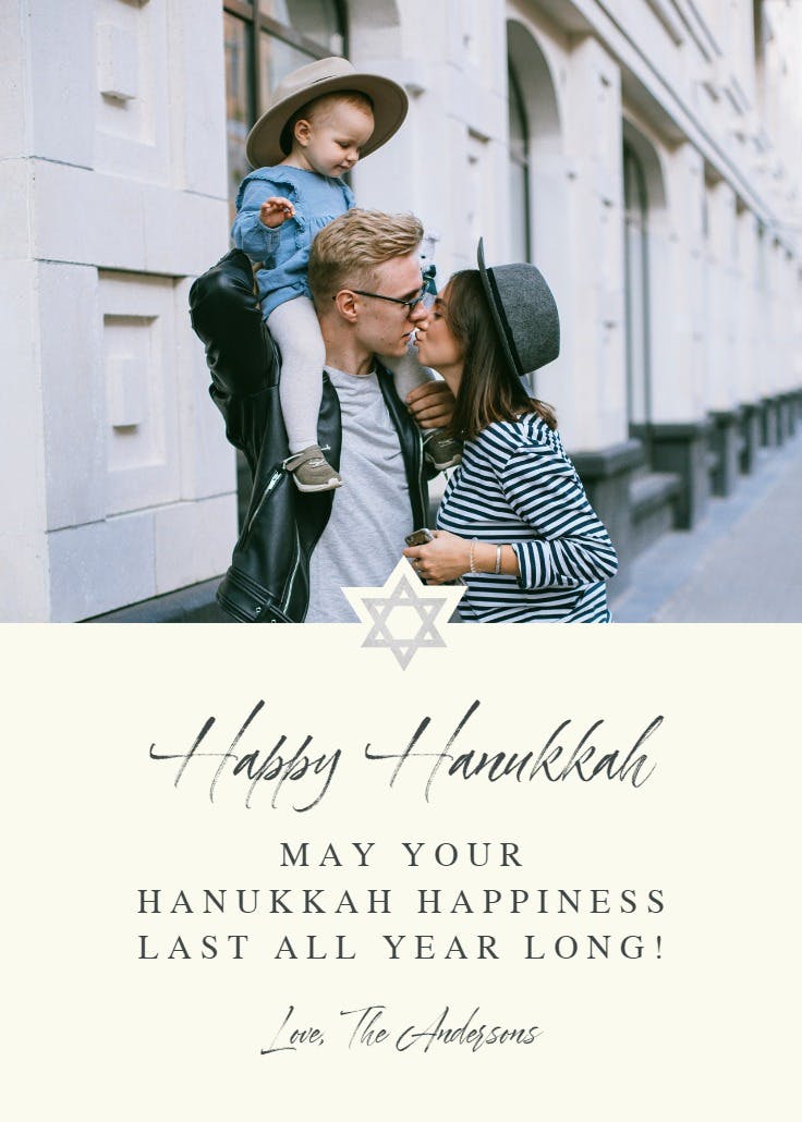 Star - hanukkah card