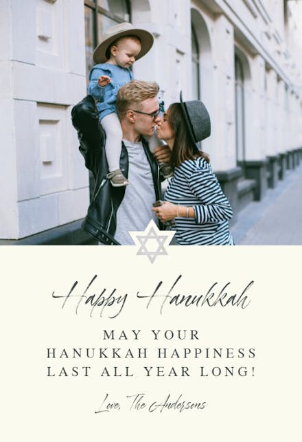 Star - Hanukkah Card