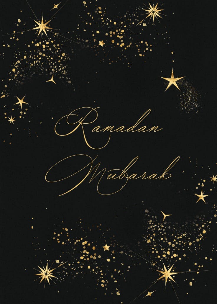 Starry sky - ramadan card