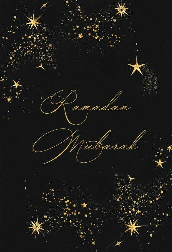 Starry sky - ramadan card