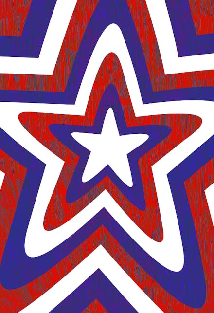 Stars and Stripes Greeting Card