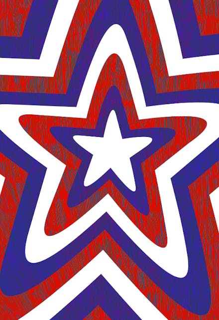 Stars And Stripes - 4th Of July Greeting Card