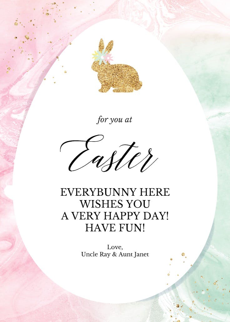 Sunday best - easter card