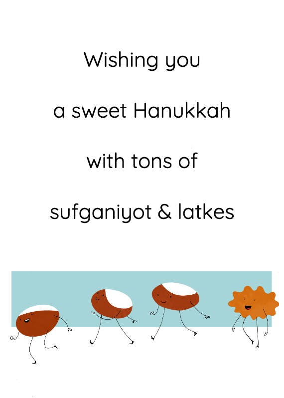 Sweet hannukah -  tarjeta de día festivo