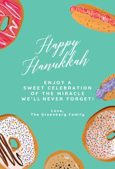 Sweet Holidays - Hanukkah Card