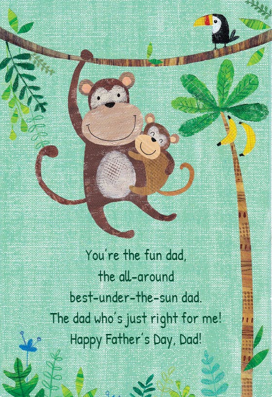 Swing king - father's day card