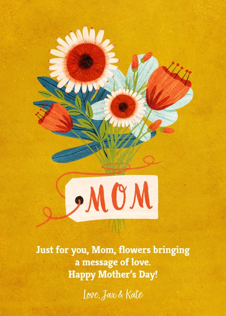 Tagged - mother's day card