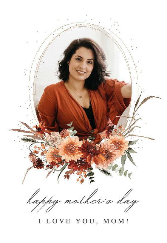 Terracotta flowers - mother's day card