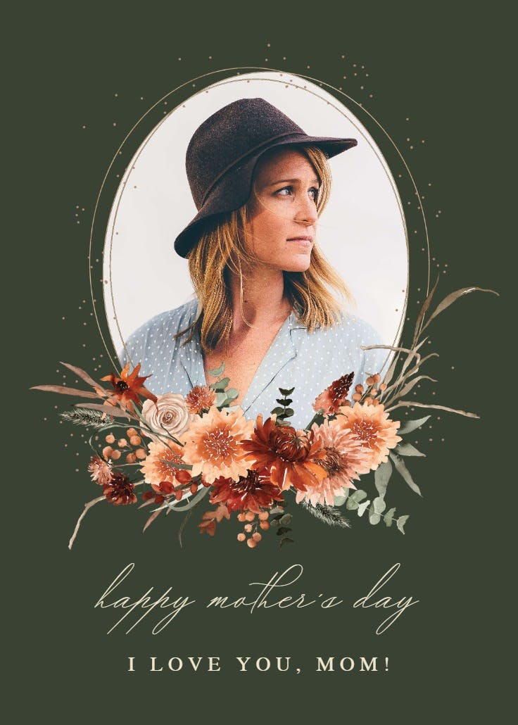 Terracotta flowers - mother's day card