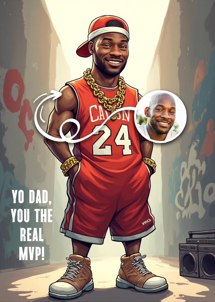 The real mvp - father's day card