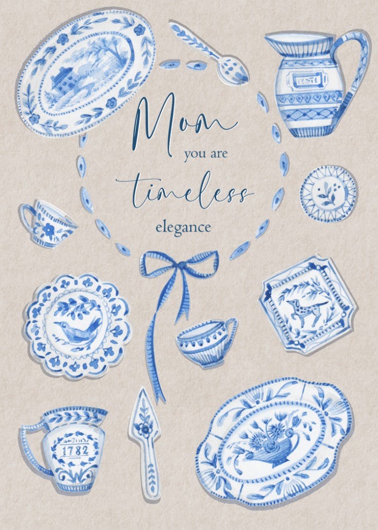 Timeless elegance - mother's day card