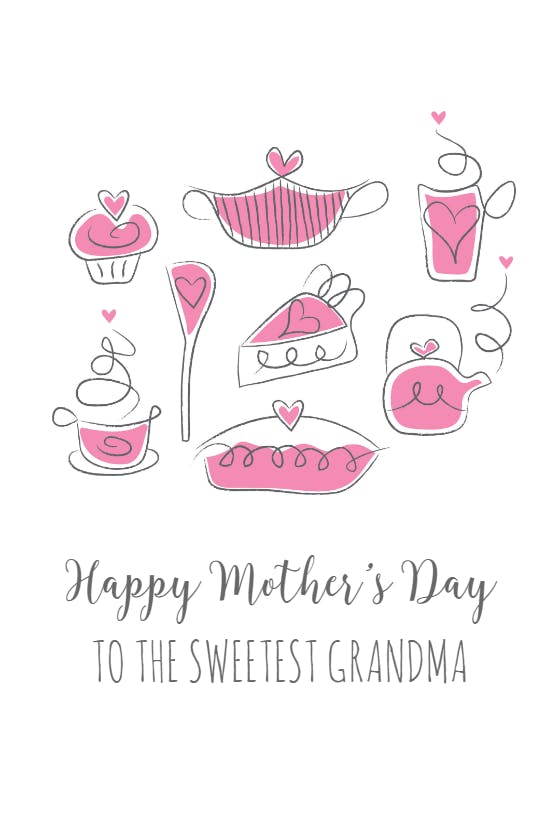 To the sweetest grandma - mother's day card