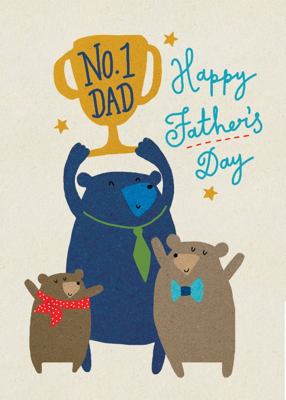 Top contender - father's day card