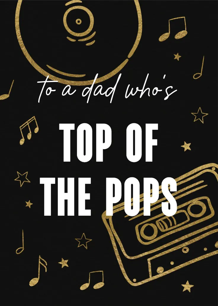 Top pops - tarjeta de día festivo