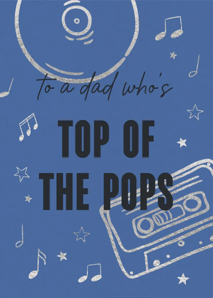 Top pops - tarjeta de día festivo