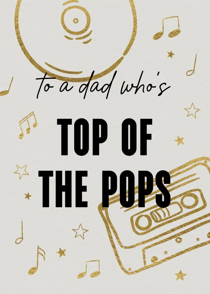 Top pops - tarjeta de día festivo