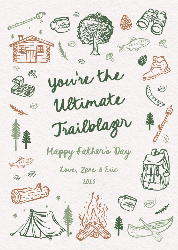 Trailblazing - father's day card