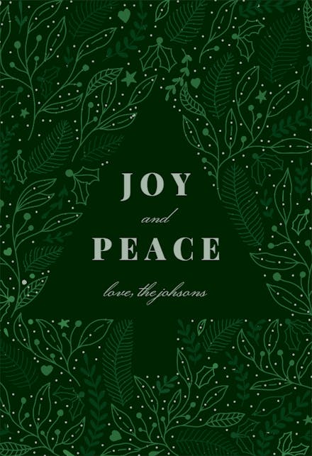 Tree Pattern - Tarjeta De Navidad