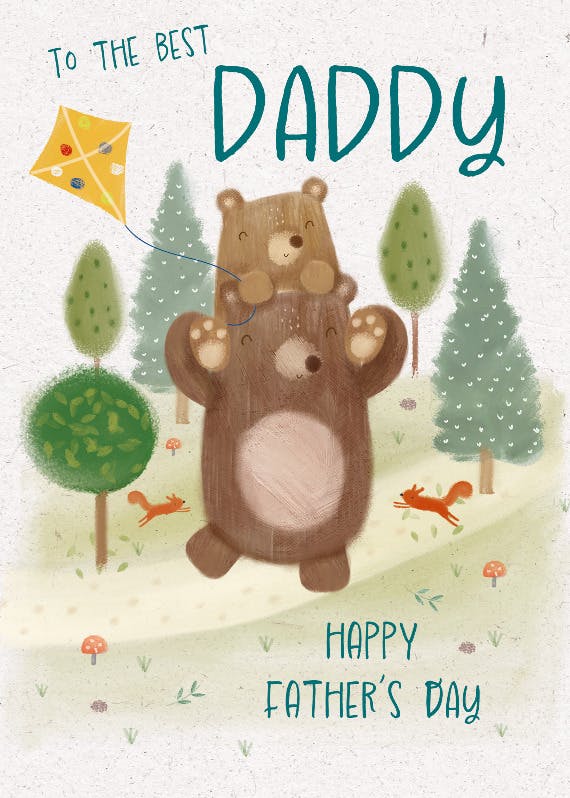 Unconditional love - father's day card