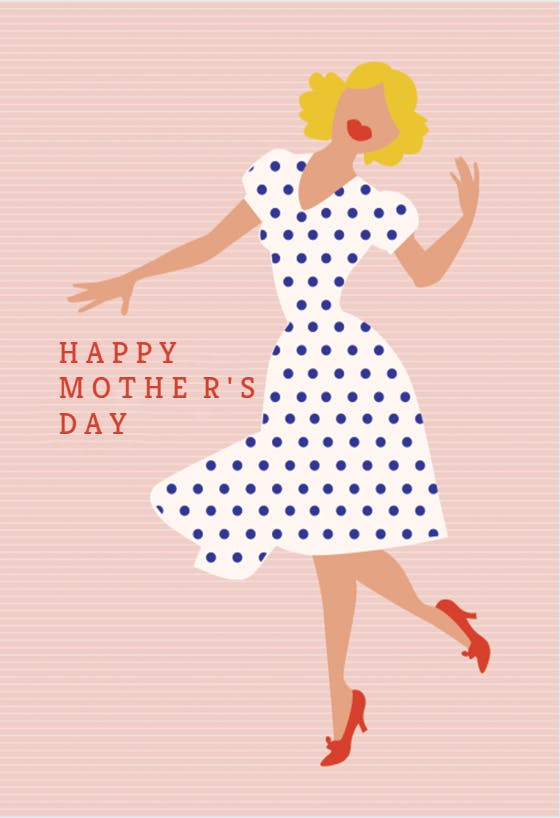 Vintage mom - mother's day card