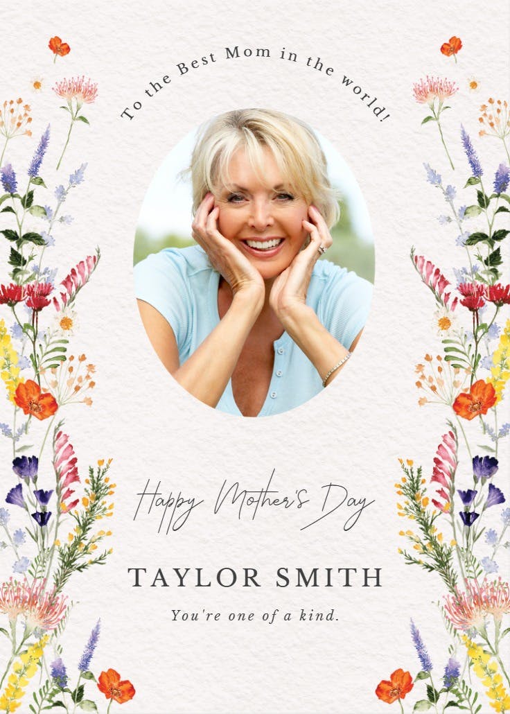 Wildflowers - mother's day card