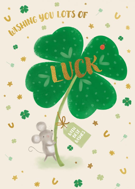 With best wishes - st. patrick's day card
