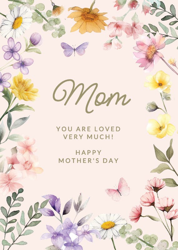 Wonderful blossoms -  tarjeta del día de la madre