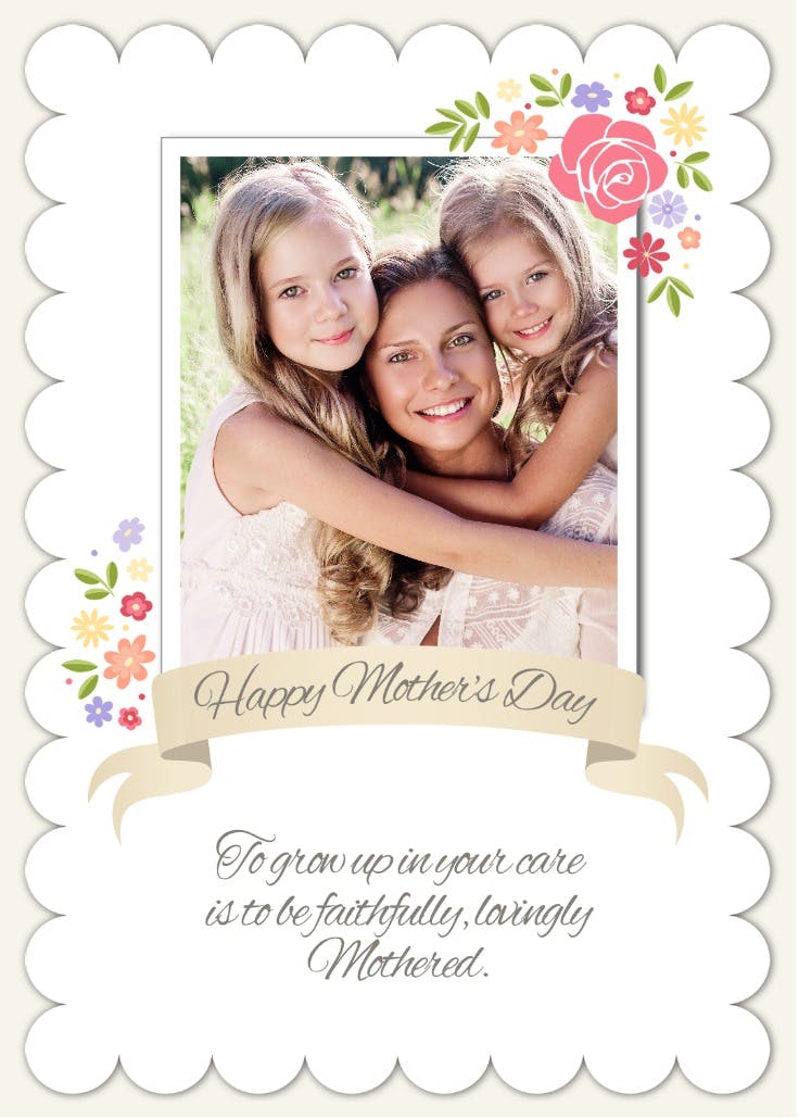 Worth 1000 words - mother's day card