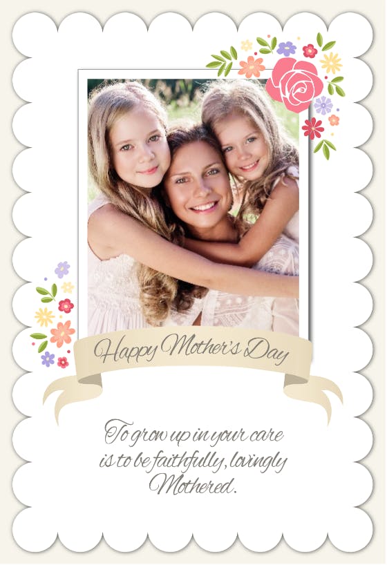 Worth 1000 words -  tarjeta del día de la madre
