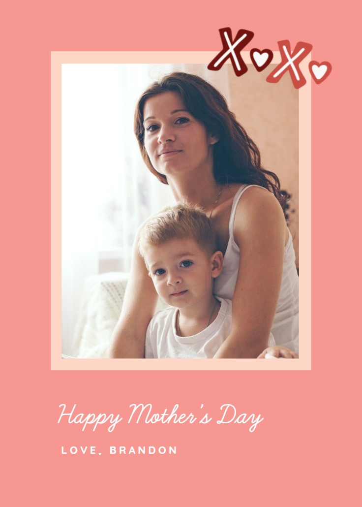 Xoxo Love Sticker Mothers Day Card Greetings Island