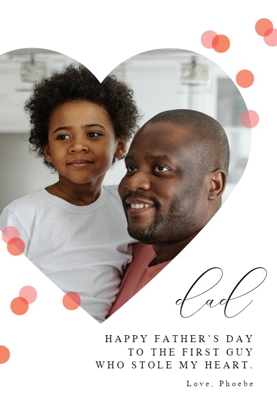 You and me - father's day card