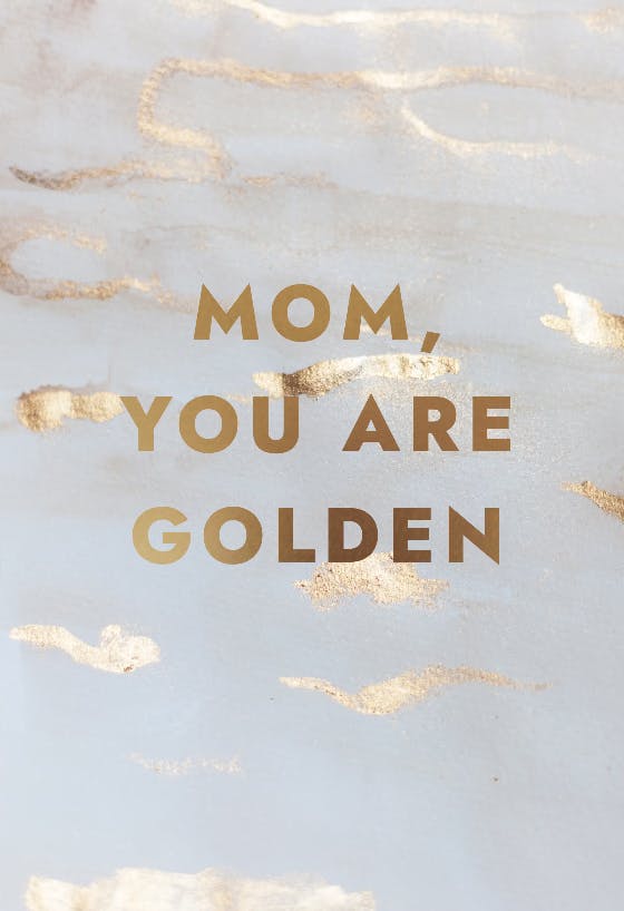 You are golden text -  tarjeta de día festivo