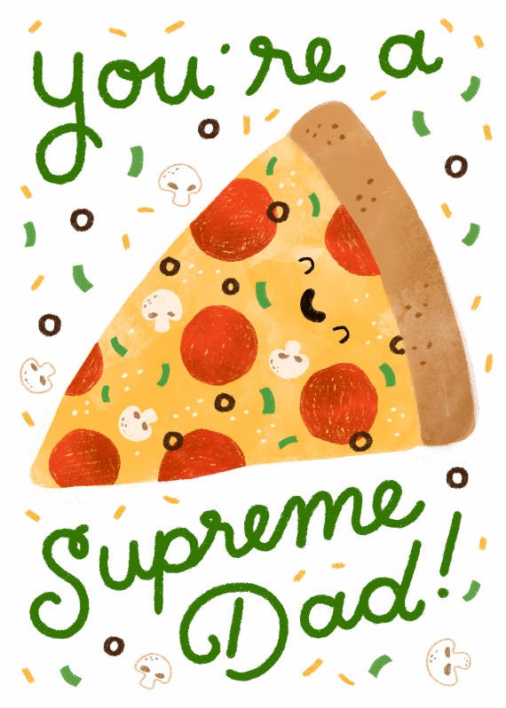 You are supreme dad -  tarjeta de día festivo