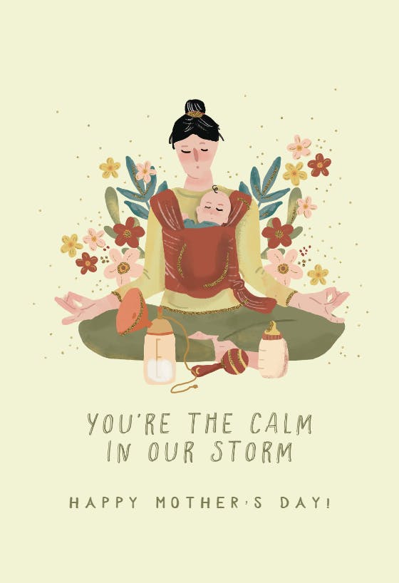 Zen mom - mother's day card