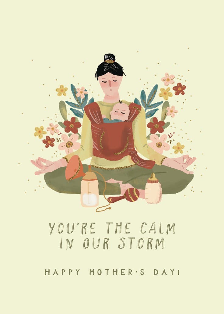 Zen mom - mother's day card