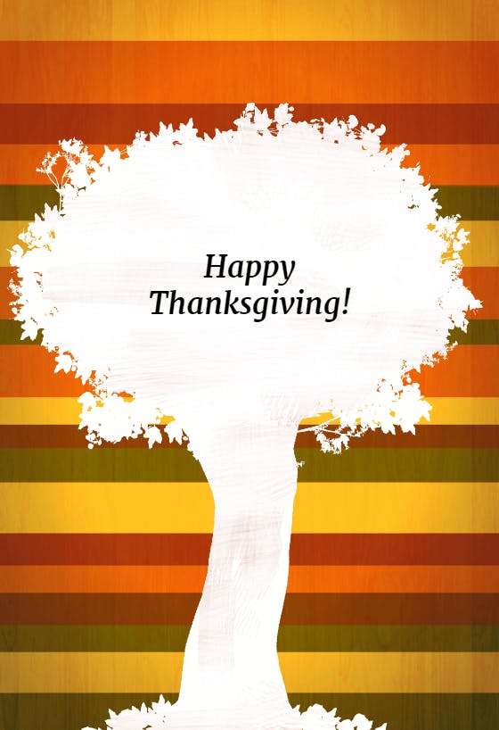 A thankful heart - thanksgiving card