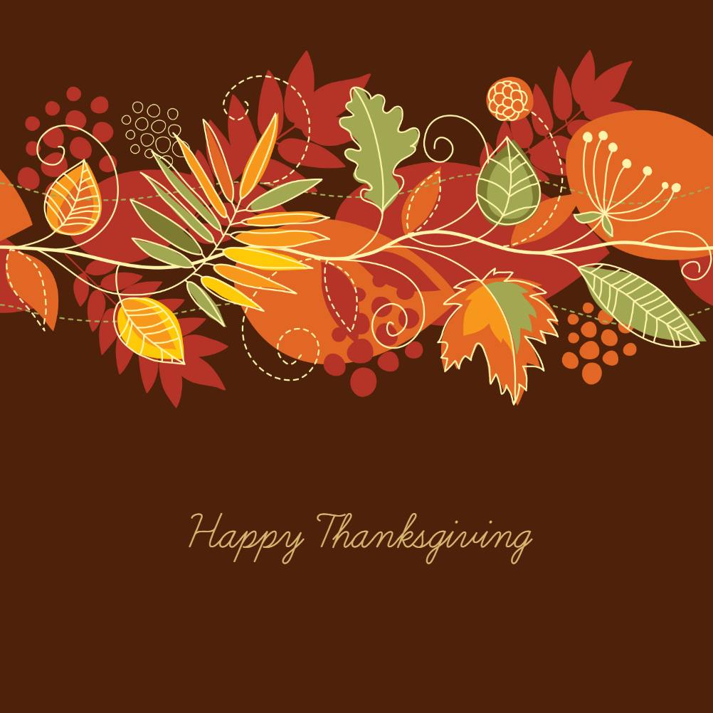 Blessings counted - thanksgiving card
