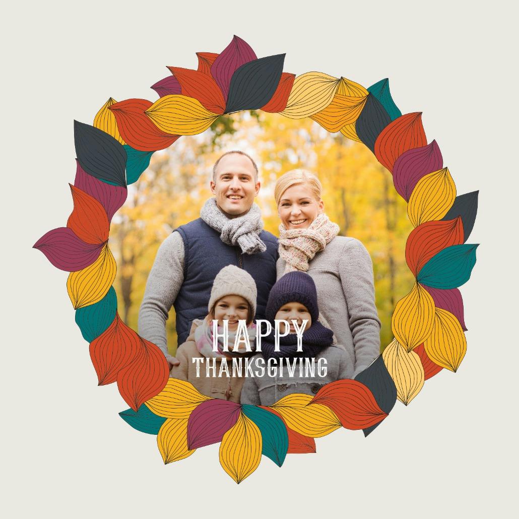 Circle of thanks - thanksgiving card