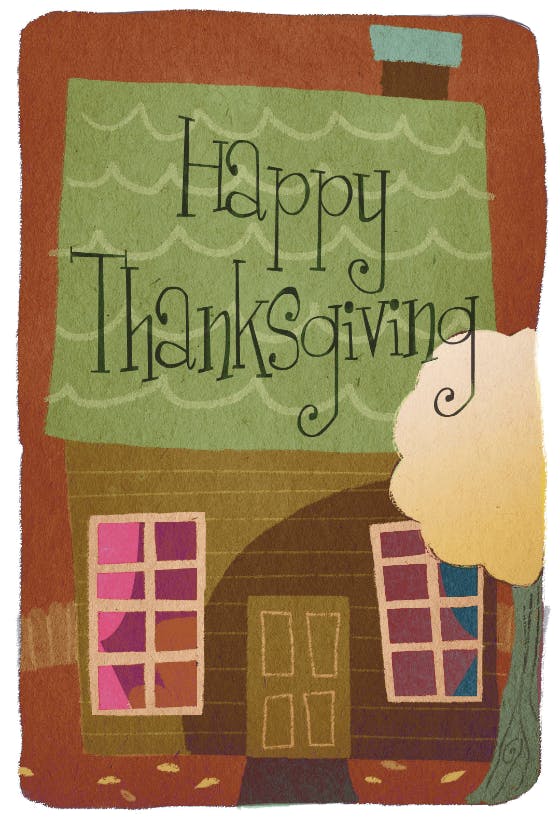 Happy thanksgiving -  tarjeta de acción de gracias