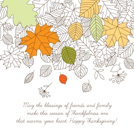 Leaves - Tarjeta De Acción De Gracias